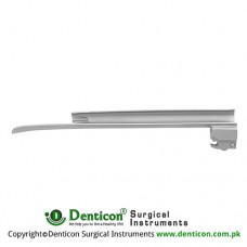 Corona™ Premium Fiber Optic Miller Laryngoscope Blade Fig. 2 - For Adolescents Stainless Steel, Working Length 130 mm